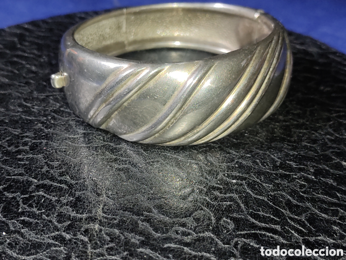 Joyeria: Pulsera plateada con estupendo cierre.Vintage. - Foto 1