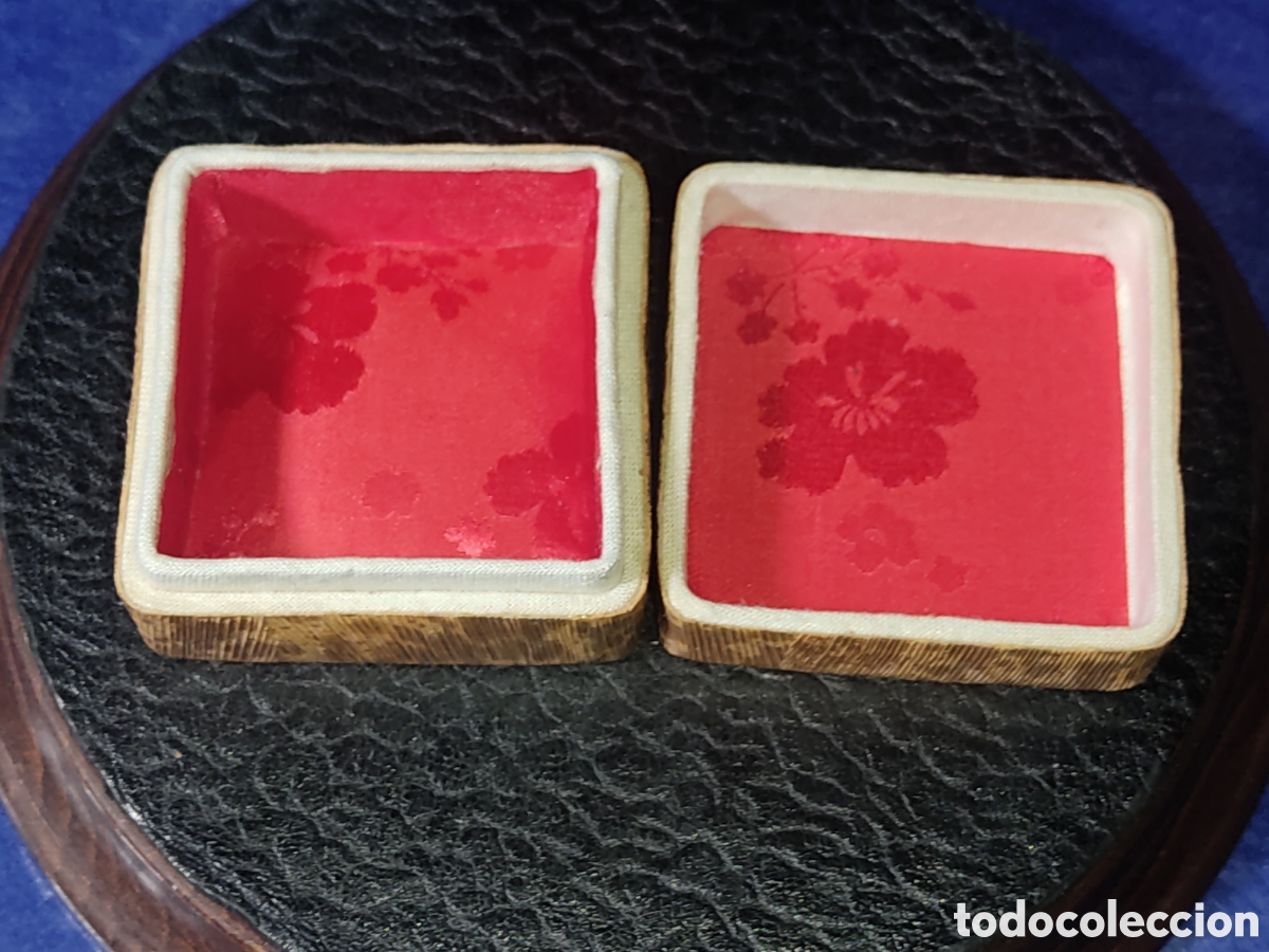Joyeria: Caja, joyero anillero de bamb&uacute;.Vintage. - Foto 2