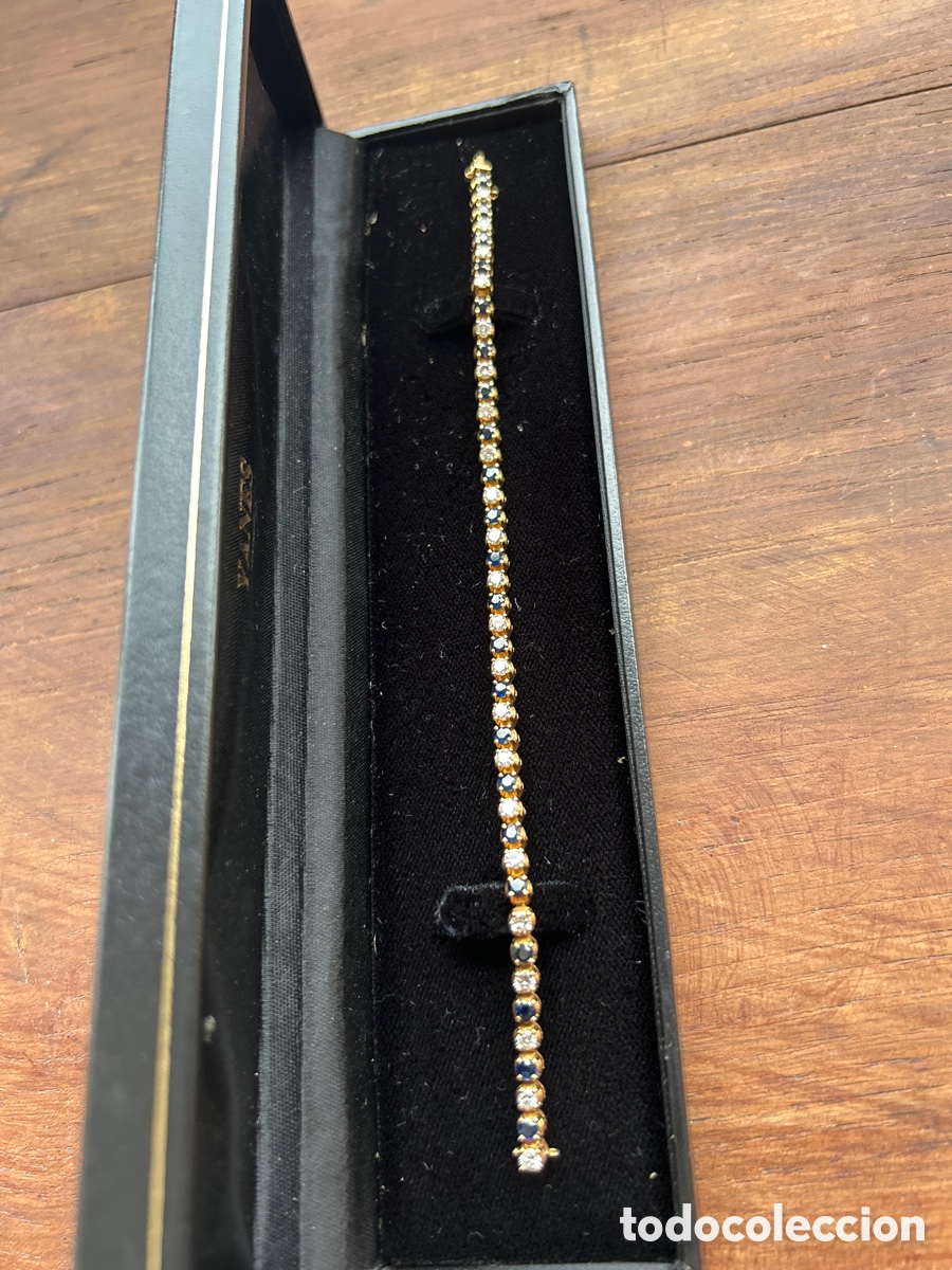 Joyeria: Pulsera de oro con zafiros y brillantes - Foto 2