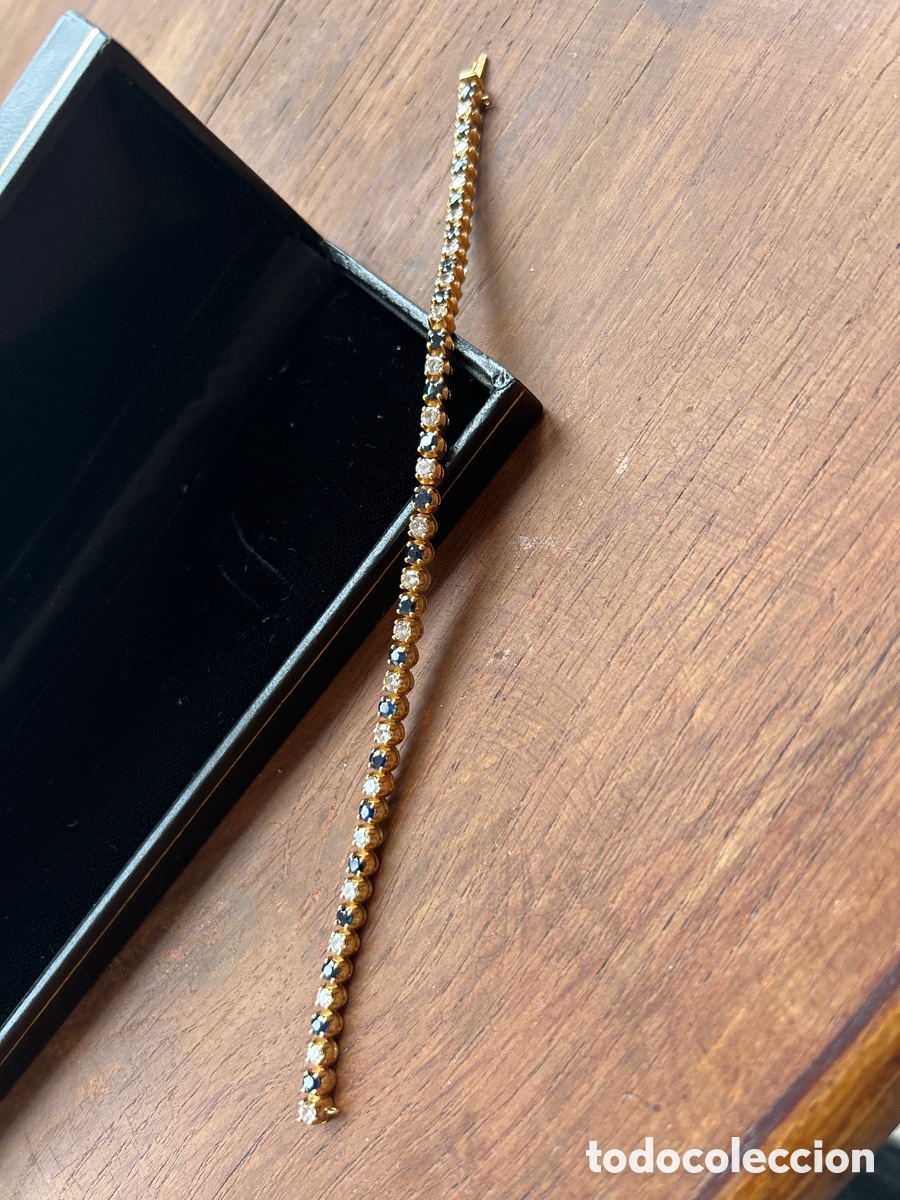 Joyeria: Pulsera de oro con zafiros y brillantes - Foto 3