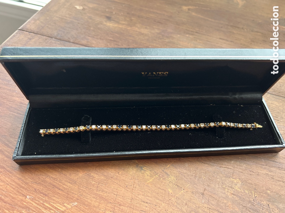 Joyeria: Pulsera de oro con zafiros y brillantes - Foto 1