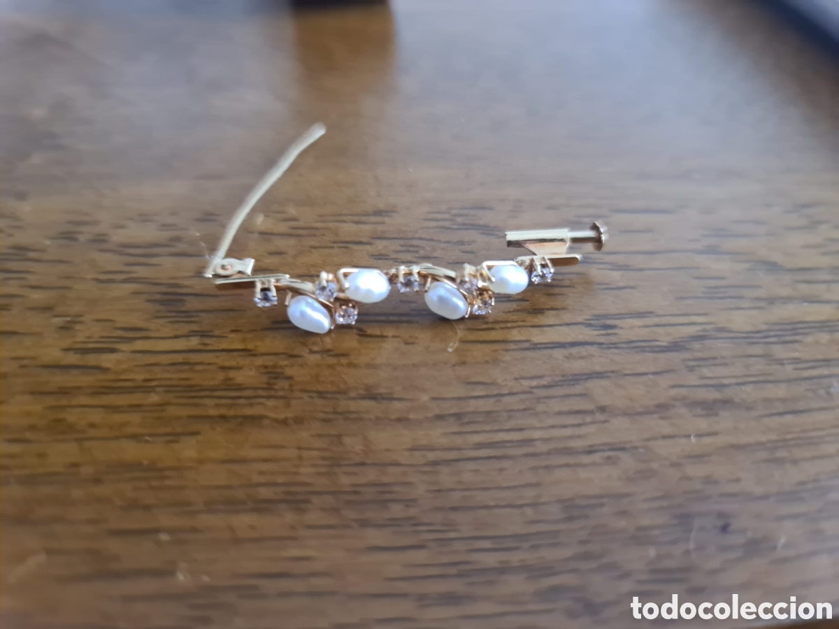 Joyeria: #941 Alfiler en oro de 18k brillantes y perla. - Foto 2