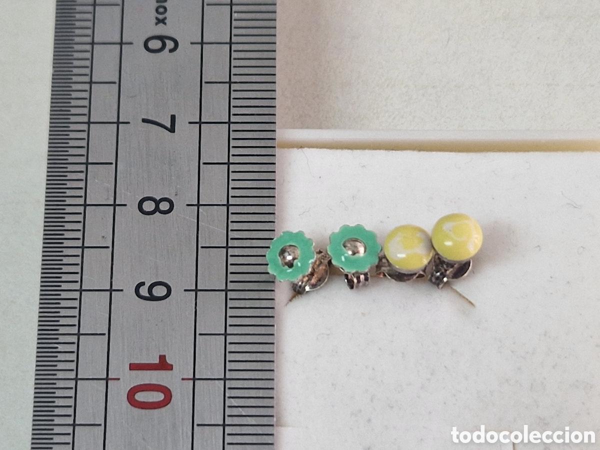 Joyeria: 2 PARES DE PENDIENTES DE PLATA DE LEY - Foto 3