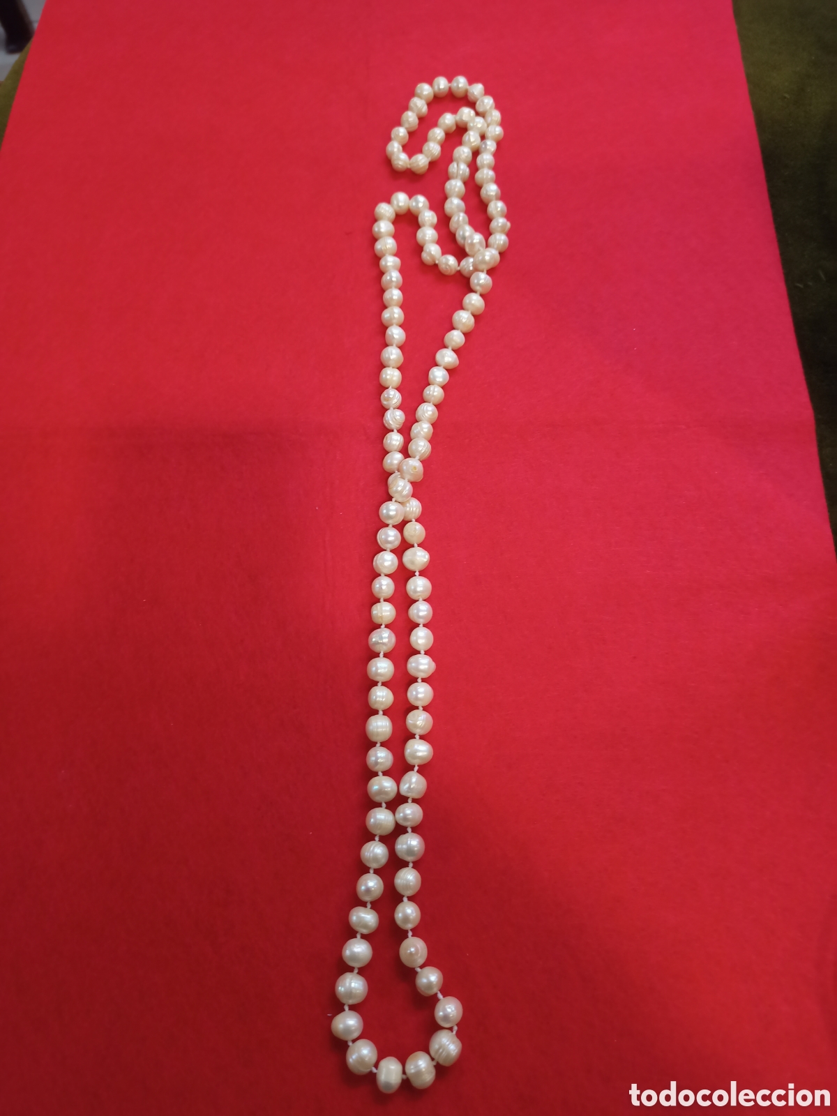 Joyeria: Gran collar dos vuelta de perlas barrocas cultivadas. REF-1029 - Foto 1