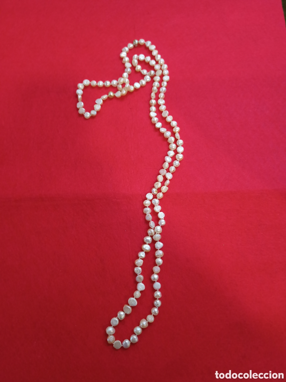Joyeria: Gran collar dos vuelta de perlas cultivadas de rio. REF-7189 - Foto 2