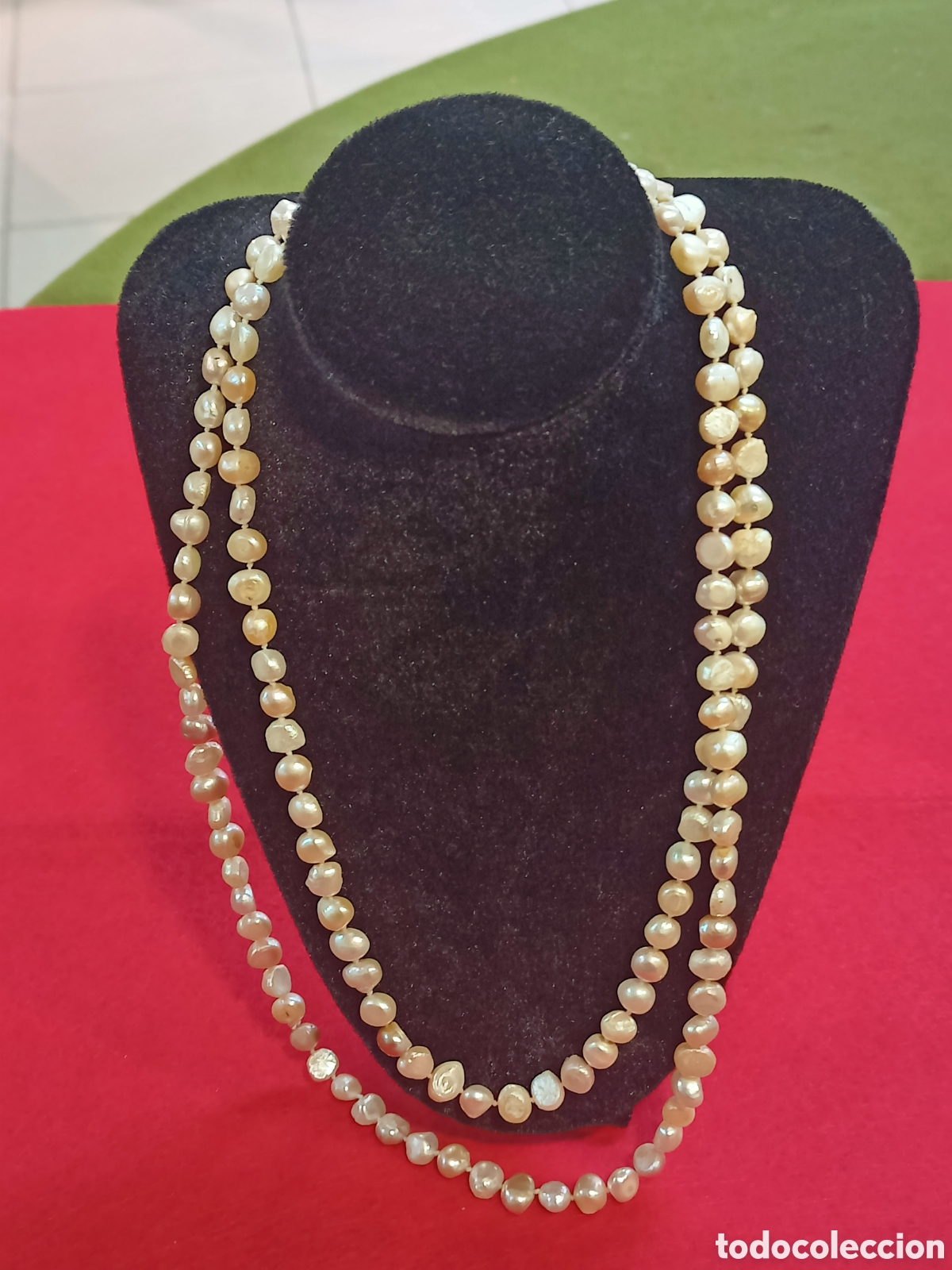 Joyeria: Gran collar dos vuelta de perlas cultivadas de rio. REF-7189 - Foto 5
