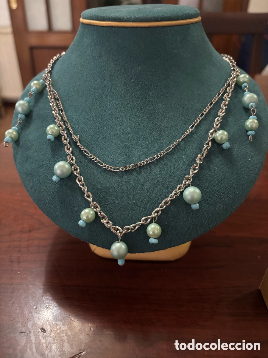 Joyeria: Gargantilla de bolas azules - Foto 1
