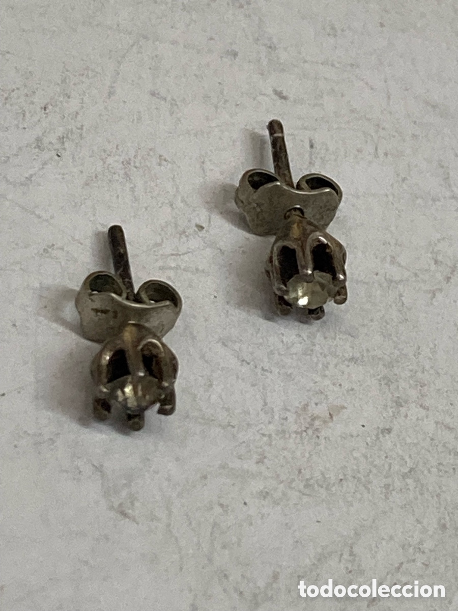Joyeria: Pendientes de plata engastado P227 - Foto 1