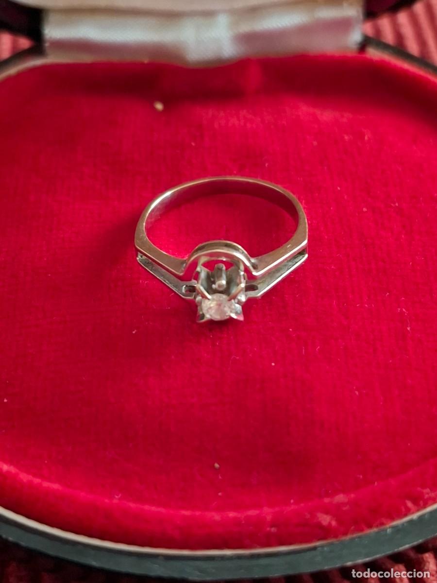 Joyeria: SORTIJA DE ORO BLANCO Y BRILLANTE - Foto 3