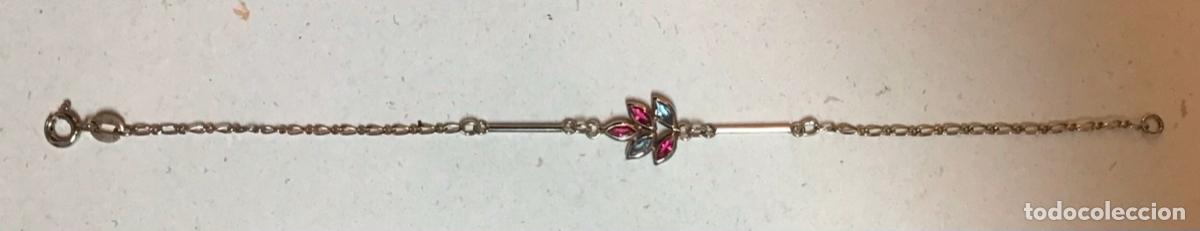 Joyeria: PULSERA PLATA CHAPADA Y CRISTAL - Foto 2