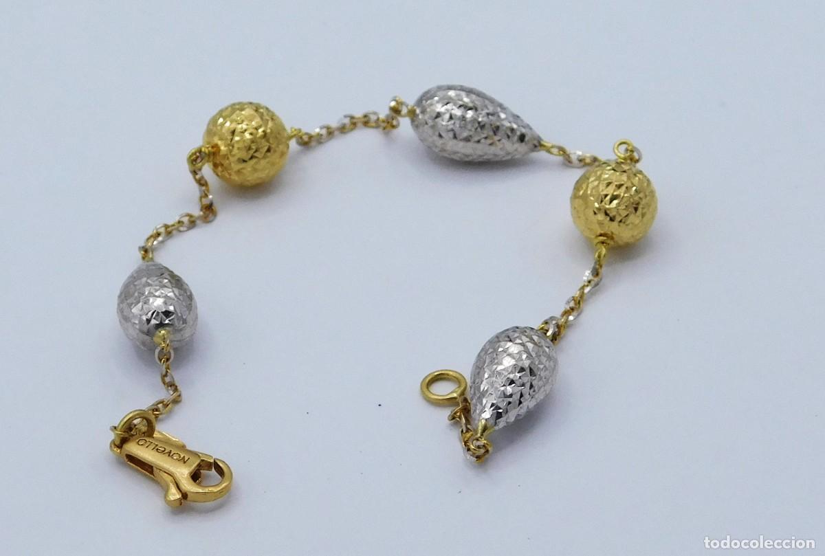 Joyeria: PULSERA DE ORO BICOLOR 18K - Foto 2