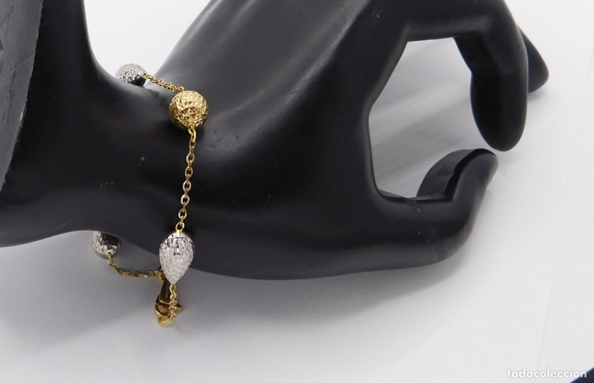 Joyeria: PULSERA DE ORO BICOLOR 18K - Foto 4