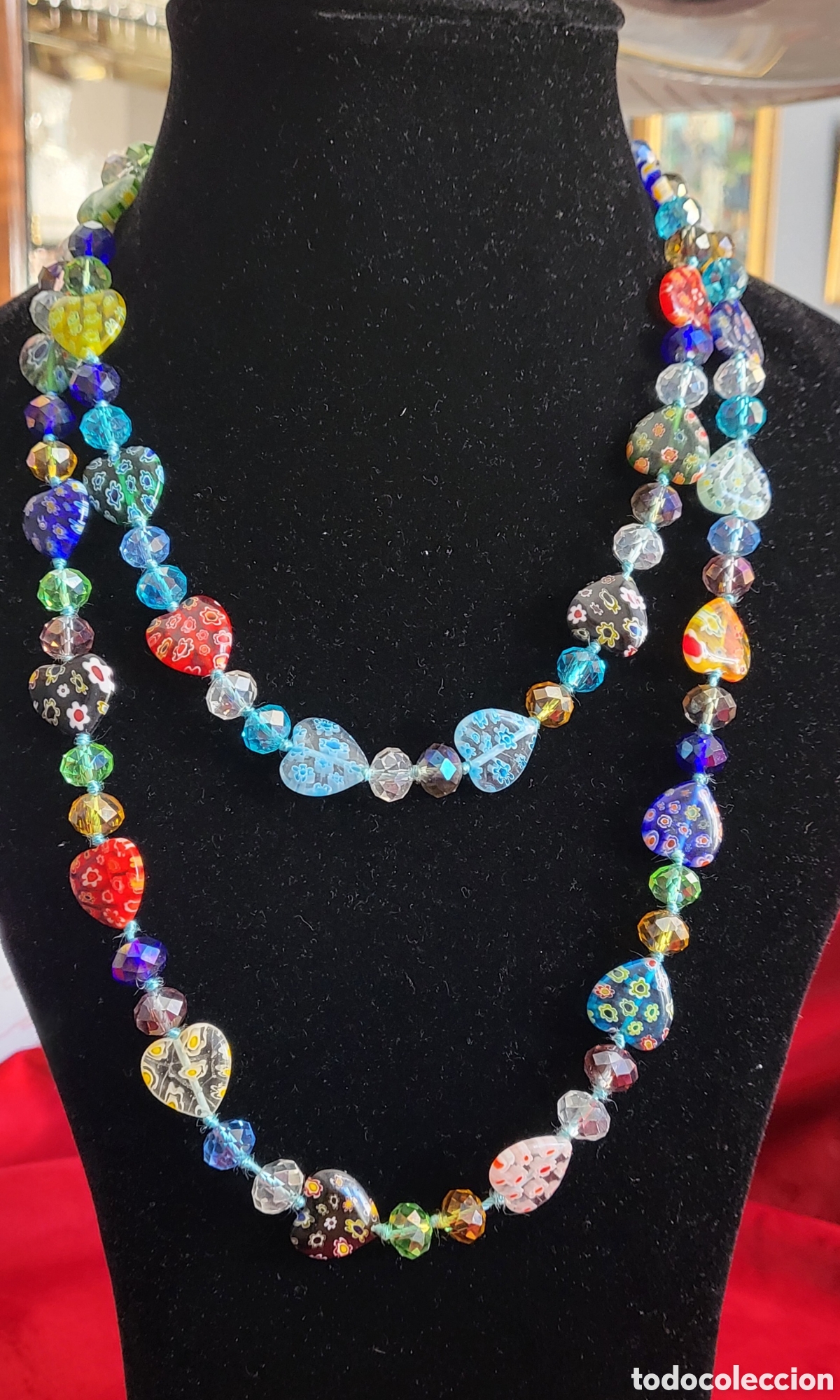 Joyeria: Largo Collar de Cristal de Murano , Vintage - Foto 2