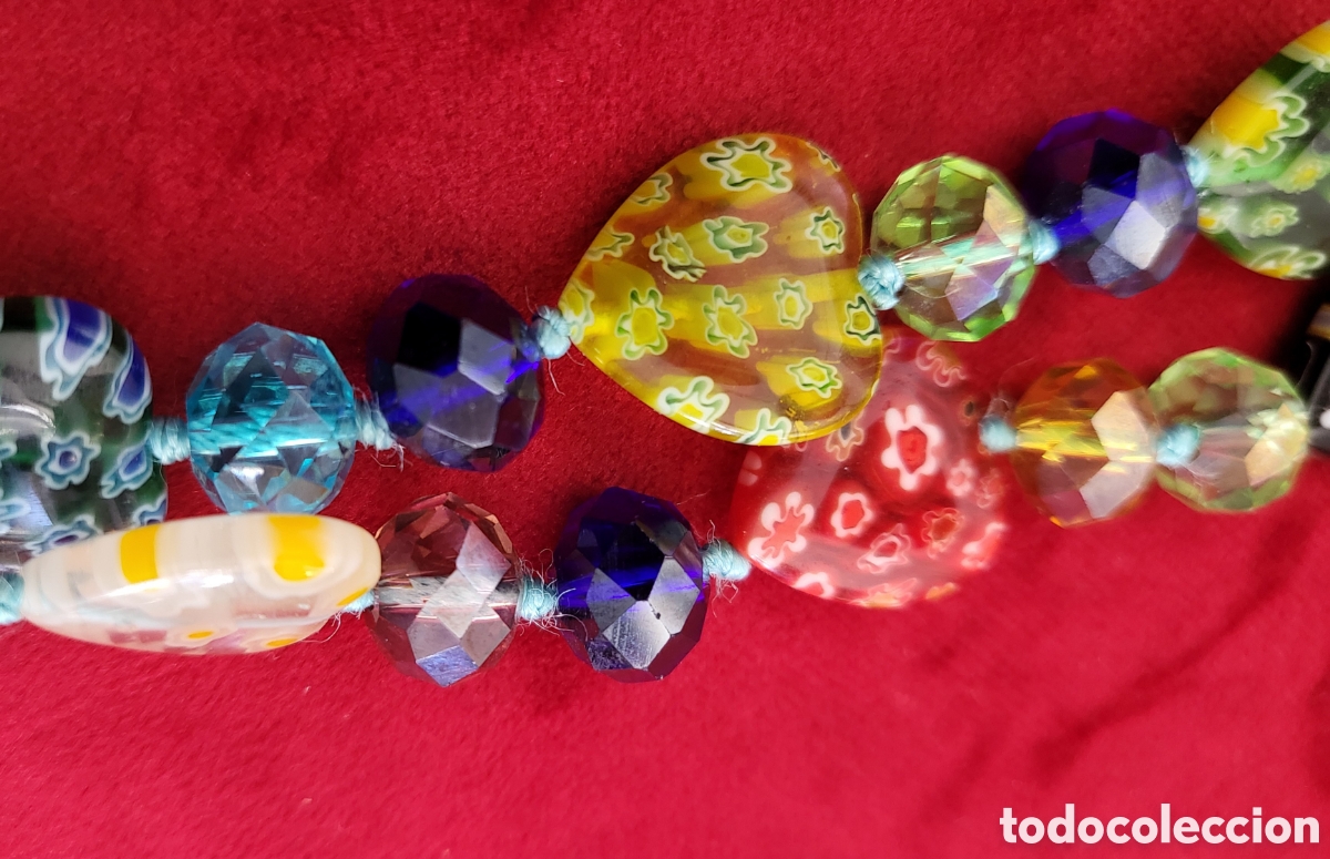 Joyeria: Largo Collar de Cristal de Murano , Vintage - Foto 4