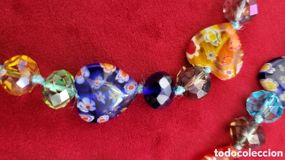 Joyeria: Largo Collar de Cristal de Murano , Vintage - Foto 8