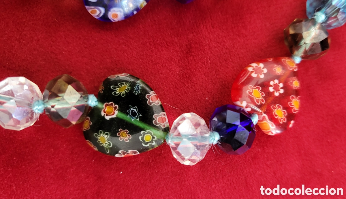 Joyeria: Largo Collar de Cristal de Murano , Vintage - Foto 9