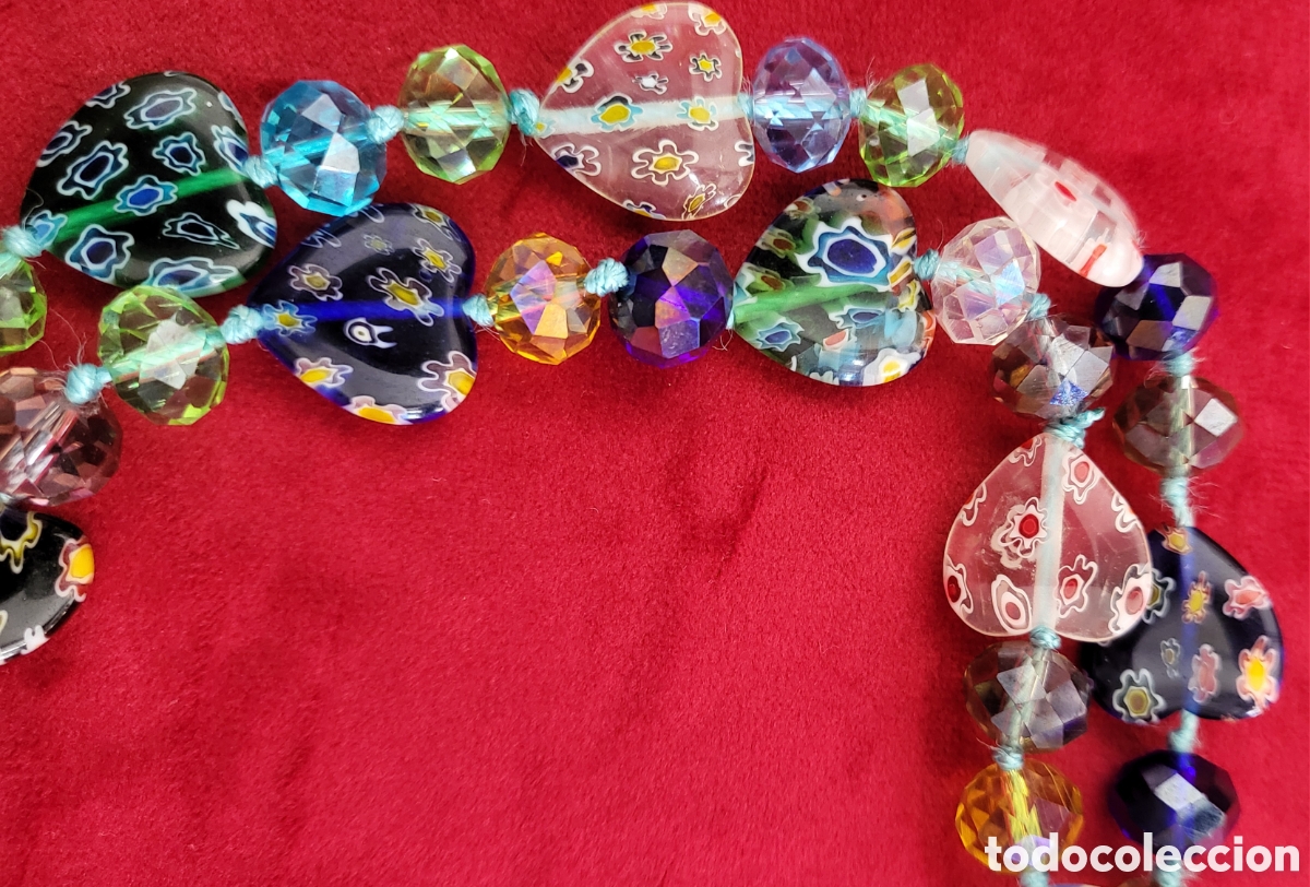 Joyeria: Largo Collar de Cristal de Murano , Vintage - Foto 11