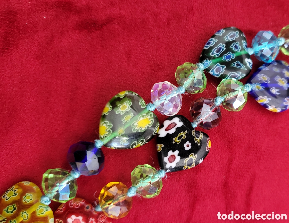 Joyeria: Largo Collar de Cristal de Murano , Vintage - Foto 12