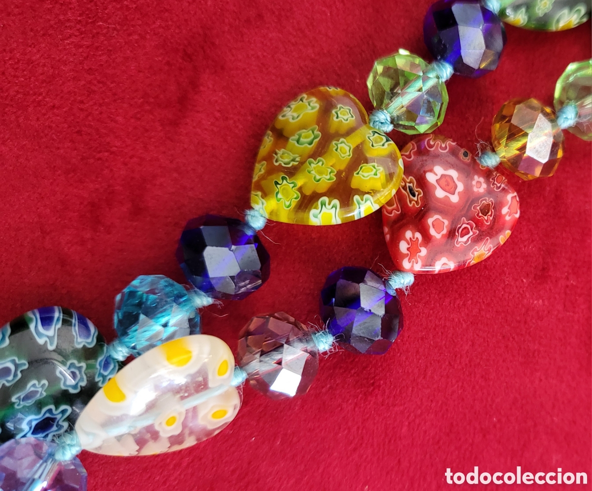 Joyeria: Largo Collar de Cristal de Murano , Vintage - Foto 13