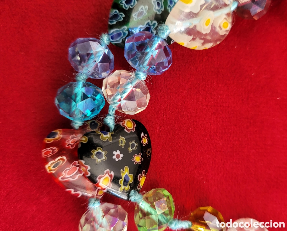Joyeria: Largo Collar de Cristal de Murano , Vintage - Foto 14