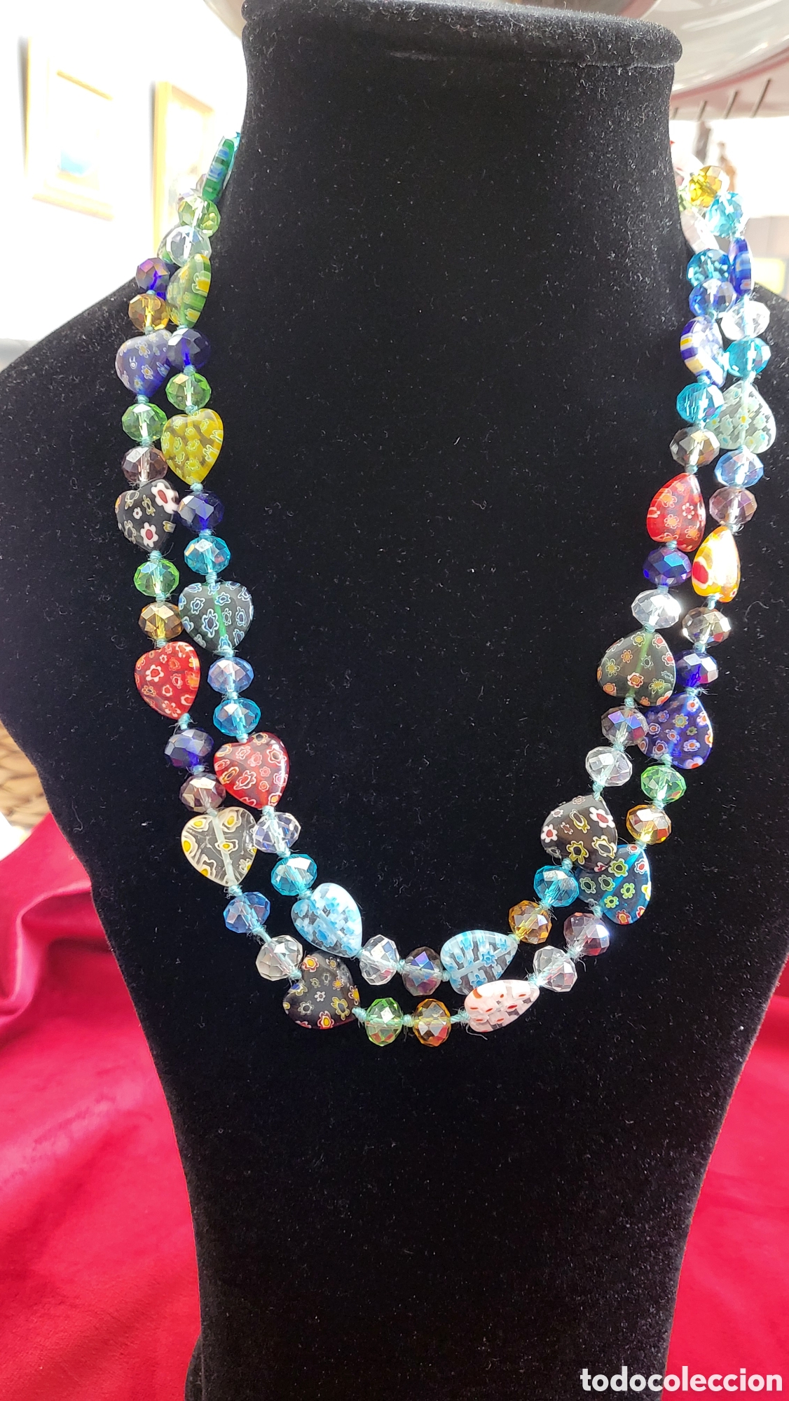 Joyeria: Largo Collar de Cristal de Murano , Vintage - Foto 1