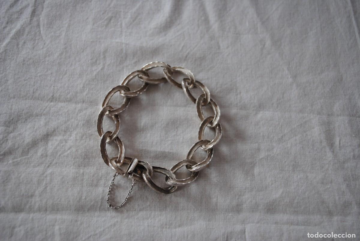 Joyeria: PULSERA DE PLATA , CON ESLABONES EN DOBLE DIBUJO , - Foto 2