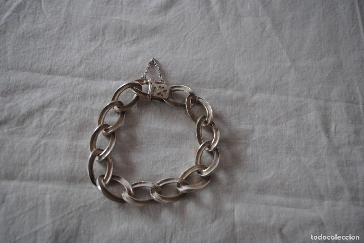 Joyeria: PULSERA DE PLATA , CON ESLABONES EN DOBLE DIBUJO , - Foto 3