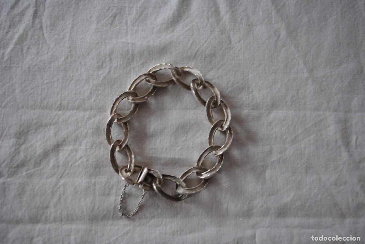 Joyeria: PULSERA DE PLATA , CON ESLABONES EN DOBLE DIBUJO , - Foto 4