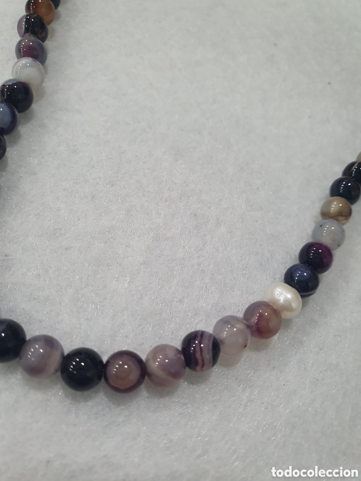 Joyeria: Gargantilla de amatista y perlas. (L117) - Foto 2