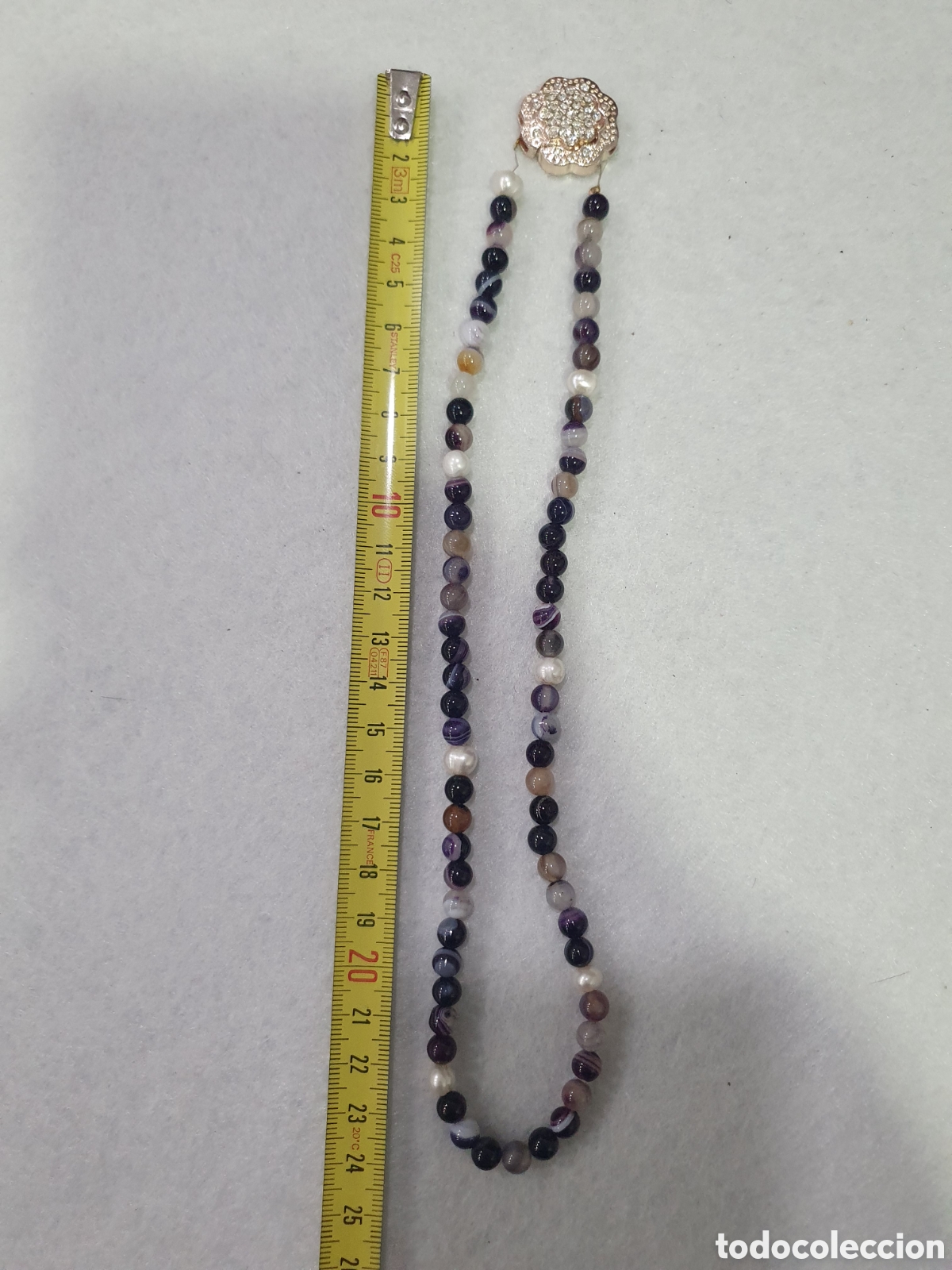 Joyeria: Gargantilla de amatista y perlas. (L117) - Foto 3