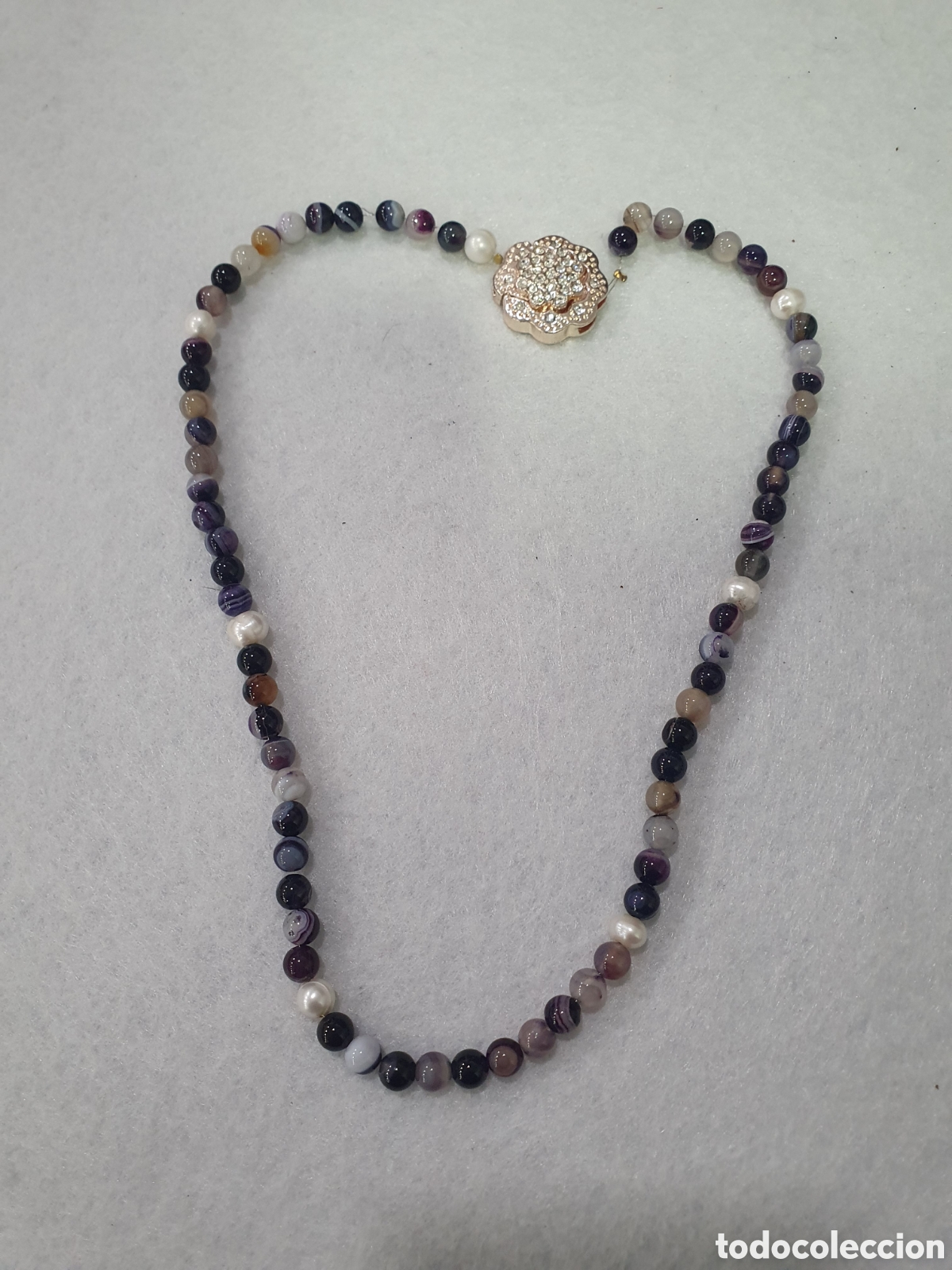Joyeria: Gargantilla de amatista y perlas. (L117) - Foto 1