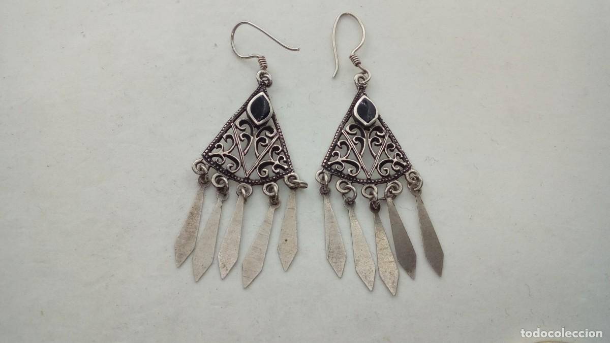 Joyeria: PENDIENTES PLATA CON ONIX - Foto 1