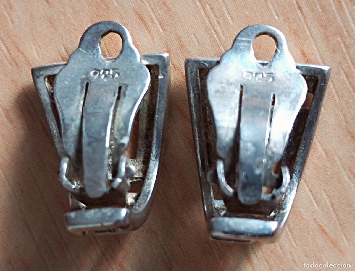 Joyeria: Pendientes de plata de ley, 926 m cierre de clip. - Foto 2