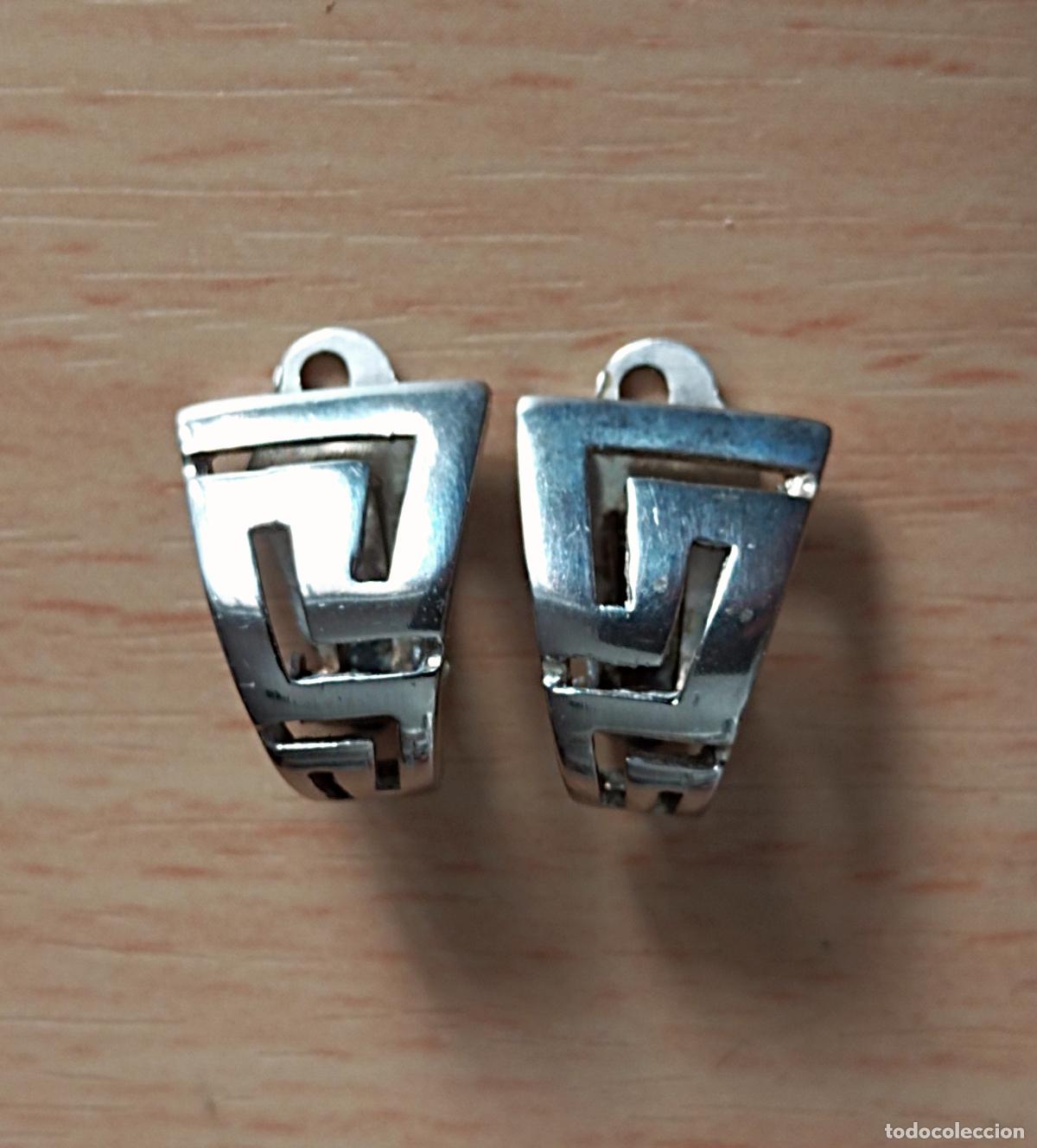 Joyeria: Pendientes de plata de ley, 926 m cierre de clip. - Foto 3