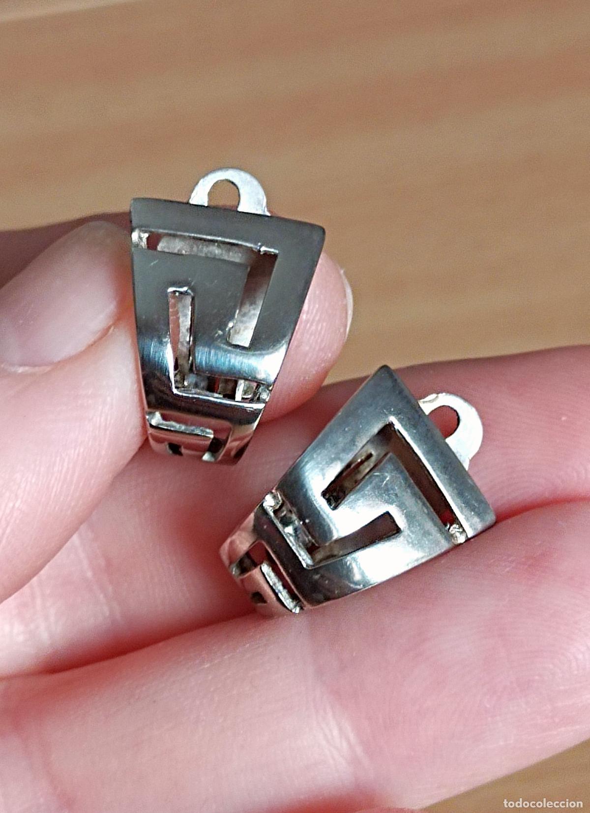 Joyeria: Pendientes de plata de ley, 926 m cierre de clip. - Foto 1