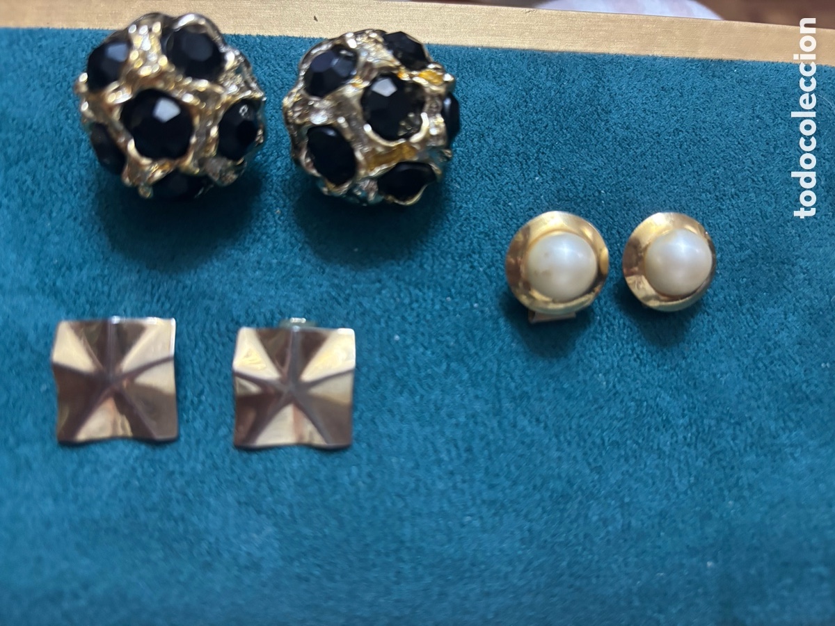 Joyeria: Lote de 5 pares de pendientes de Cl&iacute;p - Foto 3