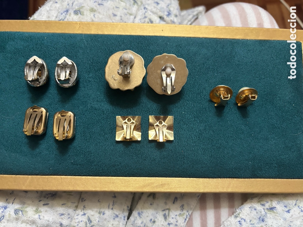 Joyeria: Lote de 5 pares de pendientes de Cl&iacute;p - Foto 4