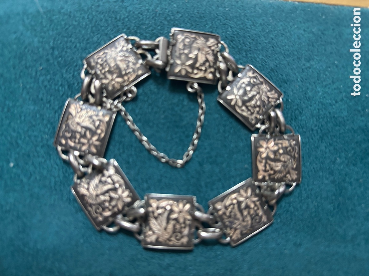 Joyeria: Pulsera de metal plateado - Foto 1