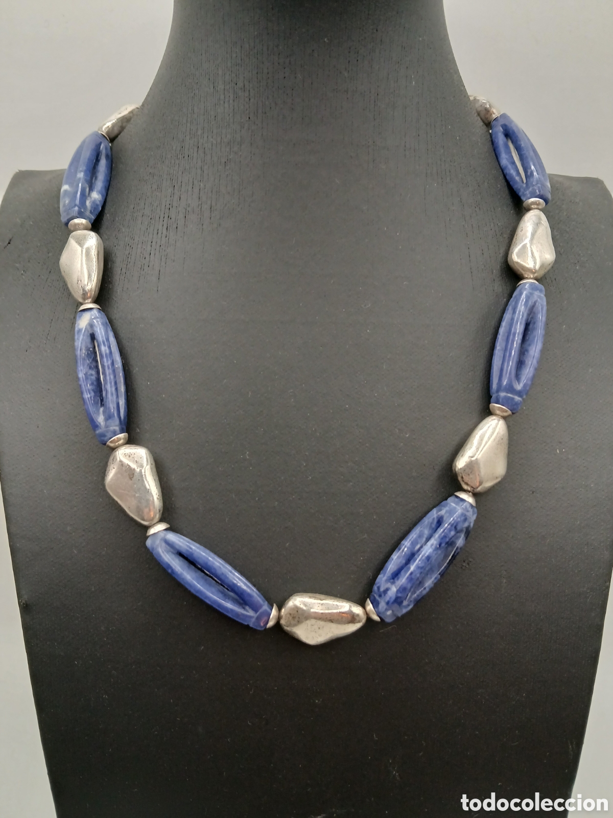 Joyeria: Collar plata 925mls y l&aacute;piz lazuli - Foto 2
