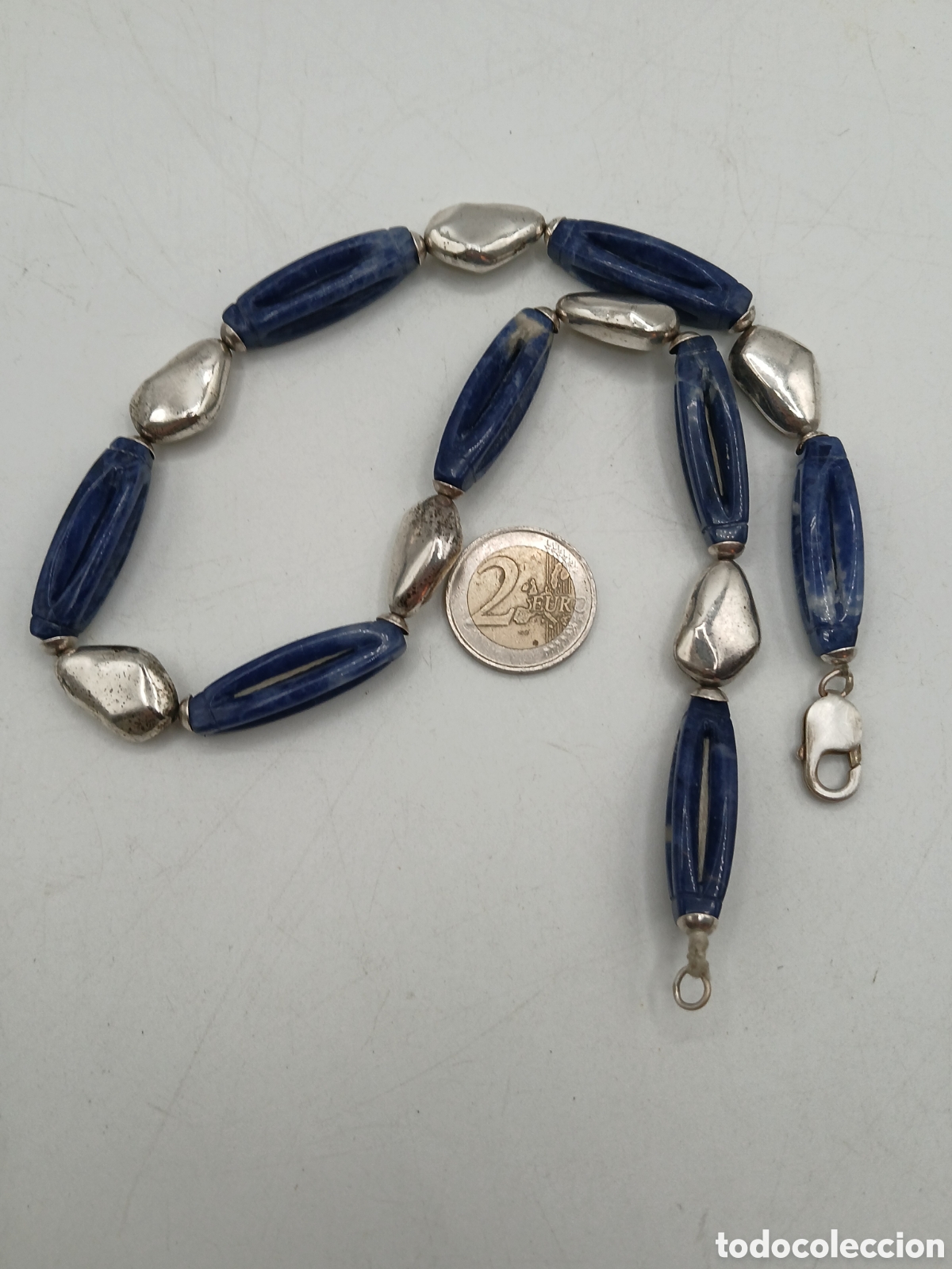 Joyeria: Collar plata 925mls y l&aacute;piz lazuli - Foto 4