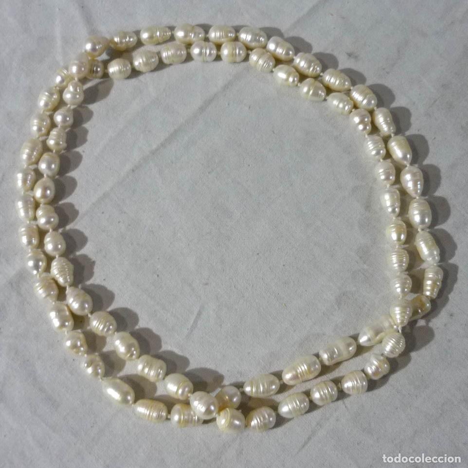 Joyeria: Collar largo de perlas de agua dulce - Foto 1