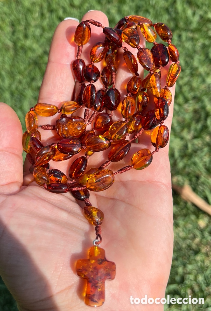 Joyeria: Rosario cat&oacute;lico de &Aacute;mbar b&aacute;ltico - Foto 4