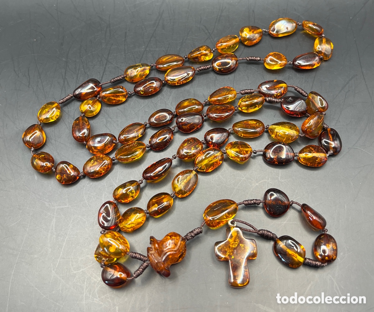 Joyeria: Rosario cat&oacute;lico de &Aacute;mbar b&aacute;ltico - Foto 8