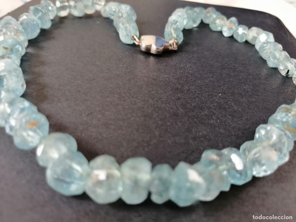 Joyeria: Collar aguamarinas con cierre en oro blanco - Foto 4