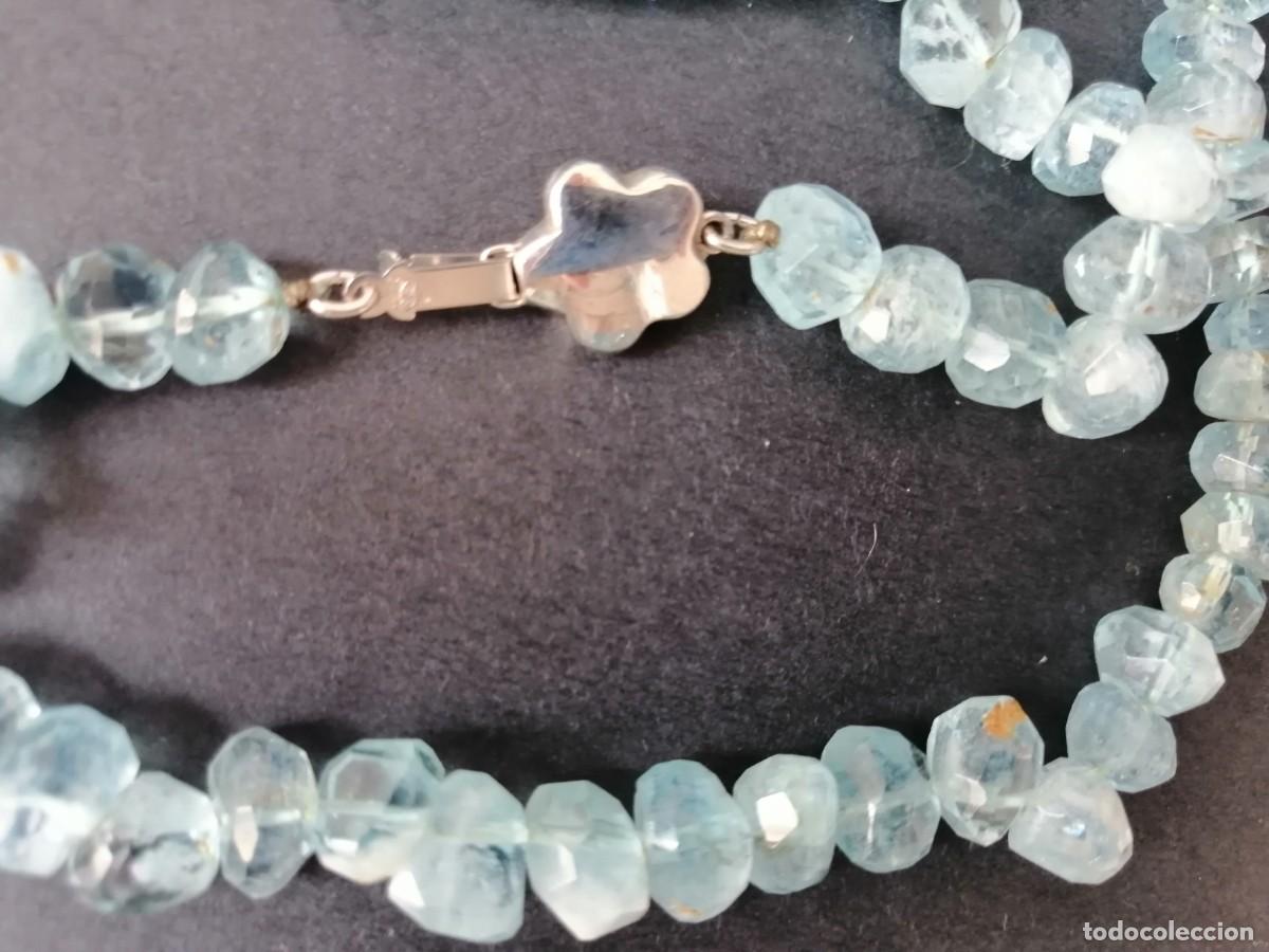 Joyeria: Collar aguamarinas con cierre en oro blanco - Foto 5