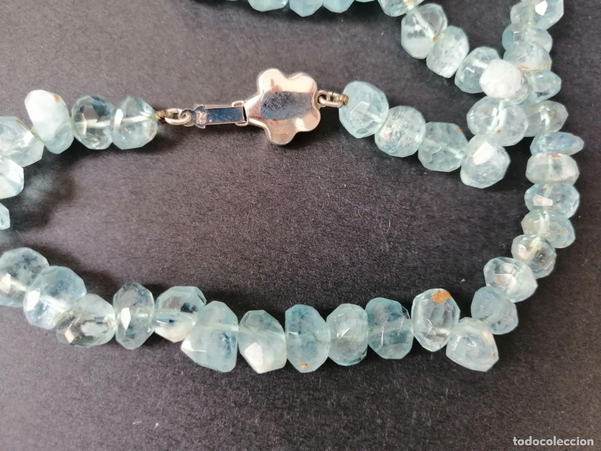Joyeria: Collar aguamarinas con cierre en oro blanco - Foto 7