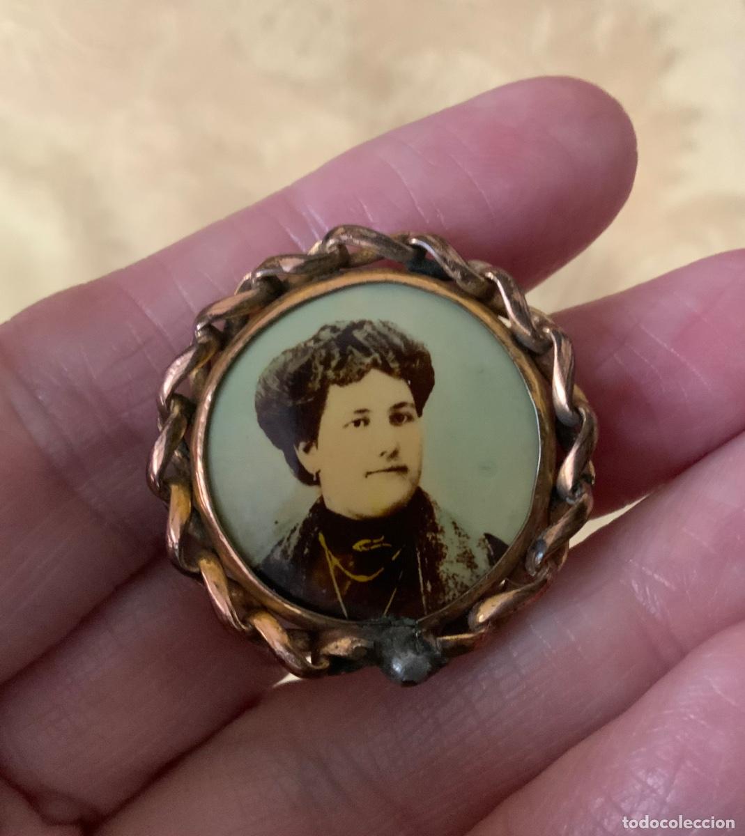 Joyeria: ANTIGUO BROCHE CON RETRATO DE MUJER - Foto 7