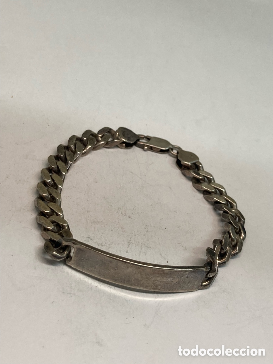 Joyeria: PULSERA CON PLACA PARA CABALLERODEPLATA / PUL222 - Foto 1