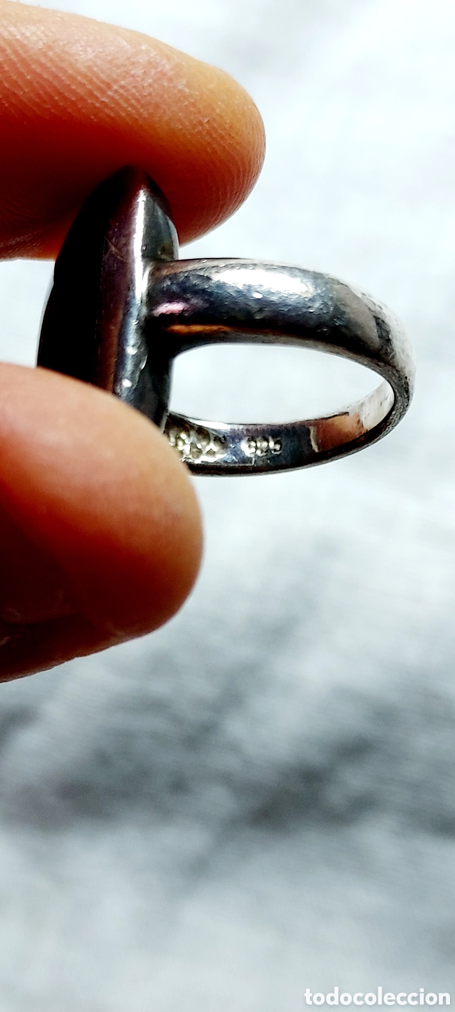 Joyeria: ANILLO DE PLATA 925 Y PIDRA NEGRA - Foto 4