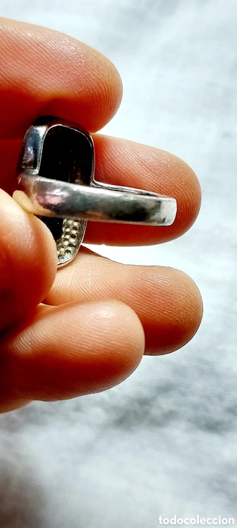 Joyeria: ANILLO DE PLATA 925 Y PIDRA NEGRA - Foto 5